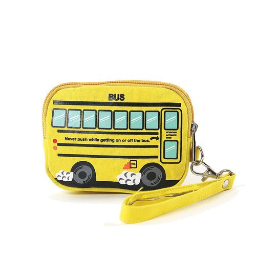 Yellow School Bus Wristlet